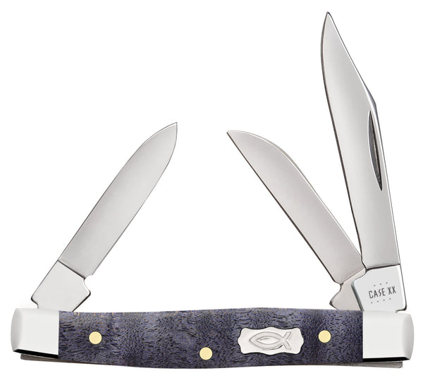 Case®  Smooth Purple Curly Maple Wood Slimline Trapper –